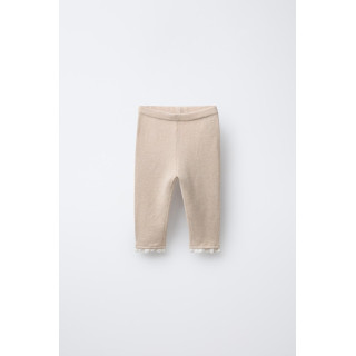 ТРИКОТАЖНЫЕ ЛЕГИНСЫ С КРУЖЕВОМ