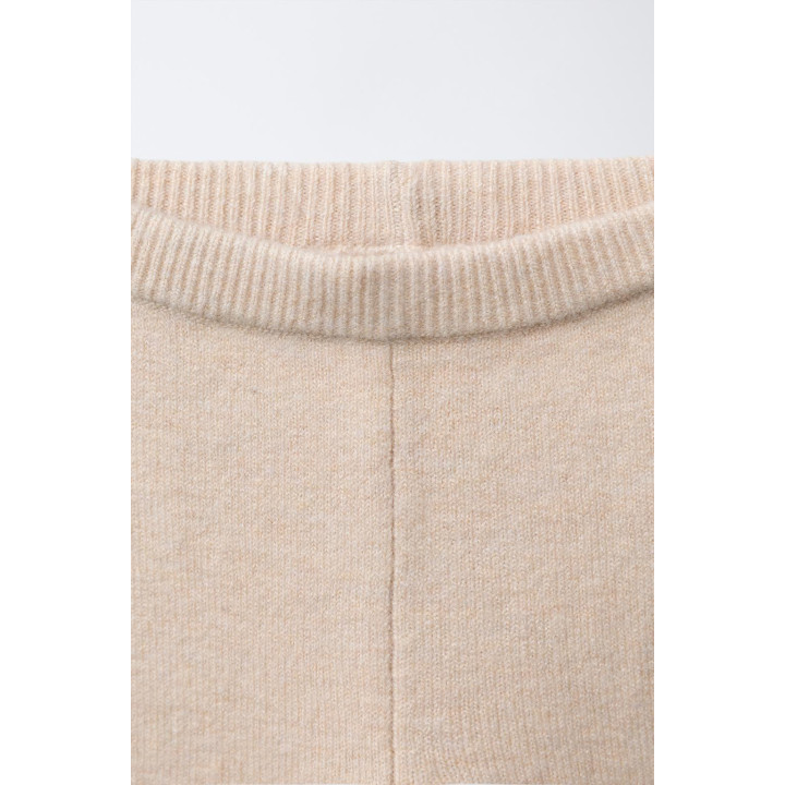 ТРИКОТАЖНЫЕ ЛЕГИНСЫ С КРУЖЕВОМ