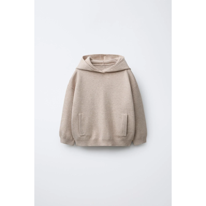 ТРИКОТАЖНАЯ ТОЛСТОВКА С КАПЮШОНОМ