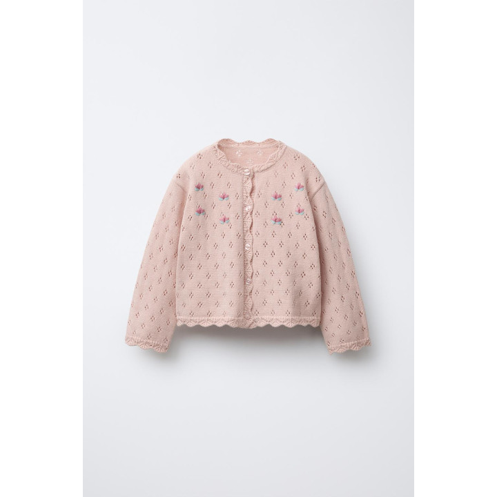 КАРДИГАН С ЦВЕТАМИ