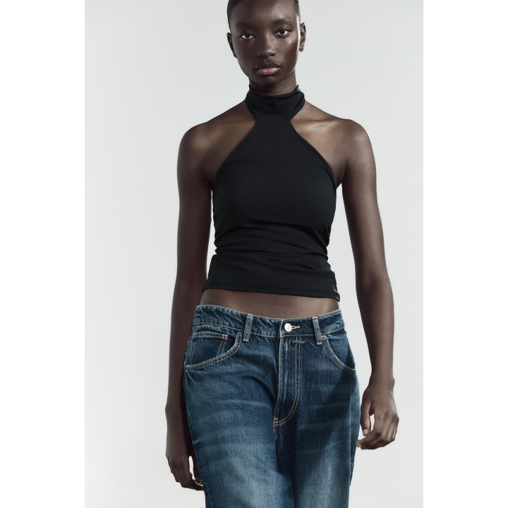 ТОП ИЗ ПОЛИАМИДА С ГОРЛОВИНОЙ ХАЛТЕР