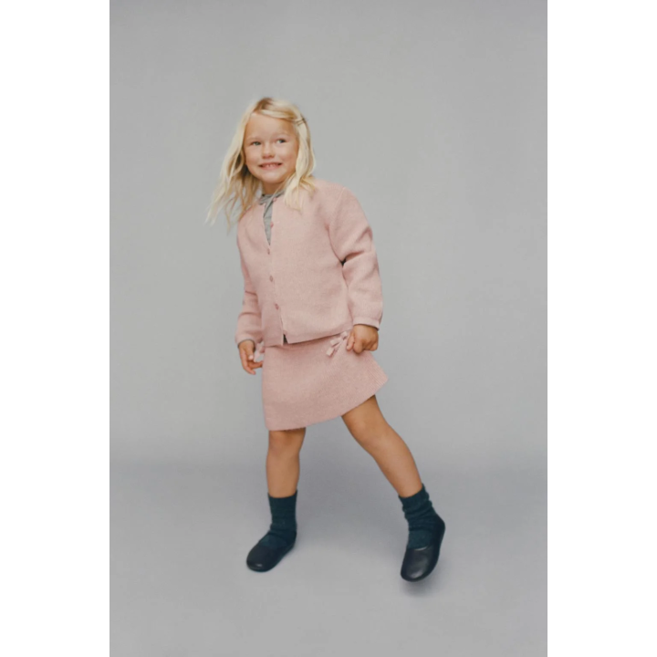 ТРИКОТАЖНАЯ ЮБКА С БАНТИКАМИ