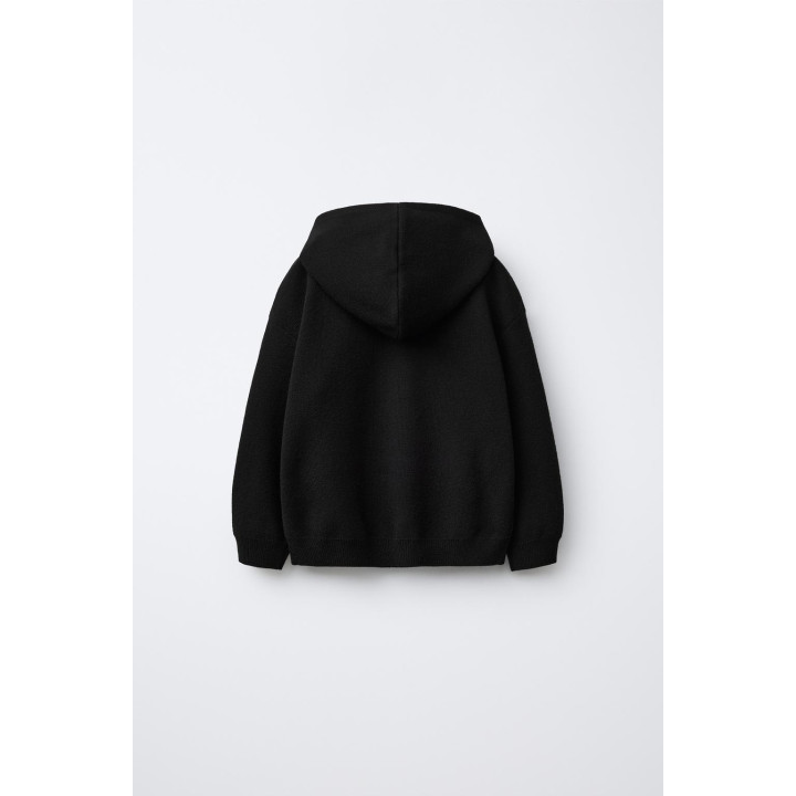 ТРИКОТАЖНАЯ ТОЛСТОВКА С КАПЮШОНОМ