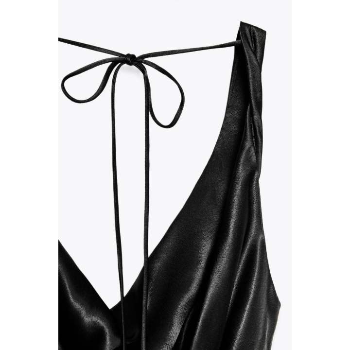 ДЛИННОЕ АТЛАСНОЕ ПЛАТЬЕ ИЗ КОЛЛЕКЦИИ ZW