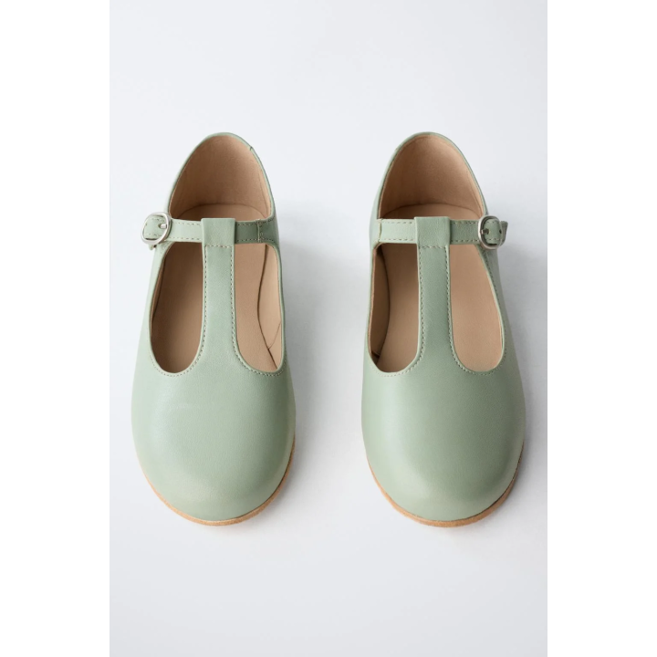 Туфли балетки t-bar из кожи - лимитированная коллекция