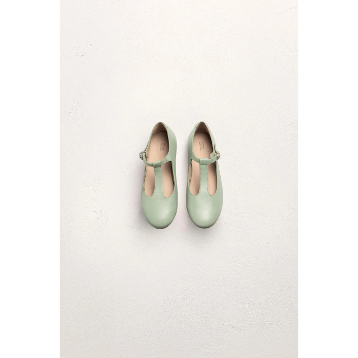 Туфли балетки t-bar из кожи - лимитированная коллекция