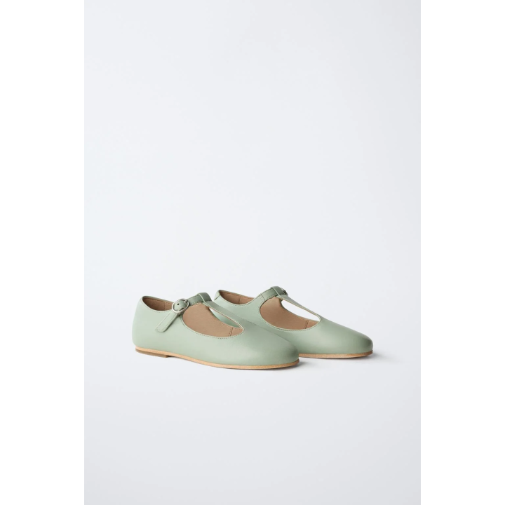 Туфли балетки t-bar из кожи - лимитированная коллекция