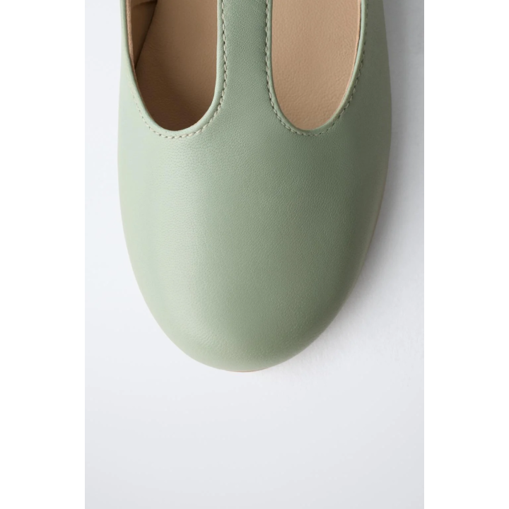 Туфли балетки t-bar из кожи - лимитированная коллекция