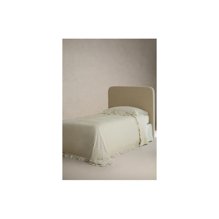 CHILDREN'S RUFFLED FLORAL PRINT DUVET COVER