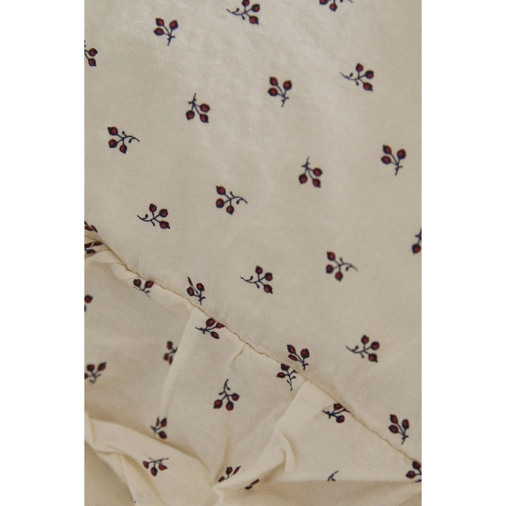 CHILDREN'S RUFFLED FLORAL PRINT DUVET COVER