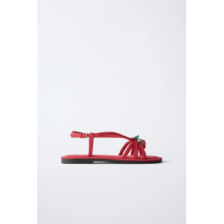 САНДАЛИИ С ДЕТАЛЬЮ «ВИШНЯ»