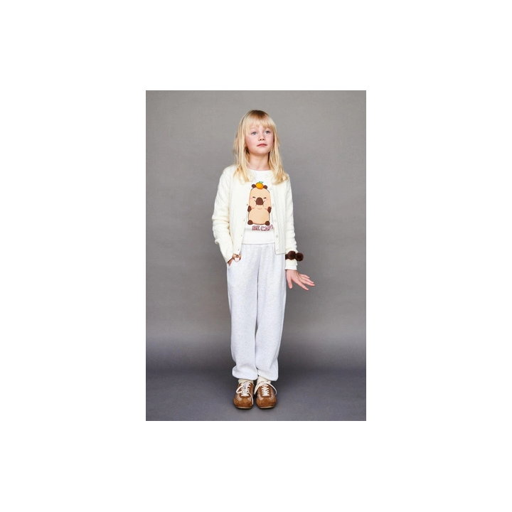 ЛОНГСЛИВ В РУБЧИК С ПРИНТОМ «КАПИБАРА CAPYFUN ©»