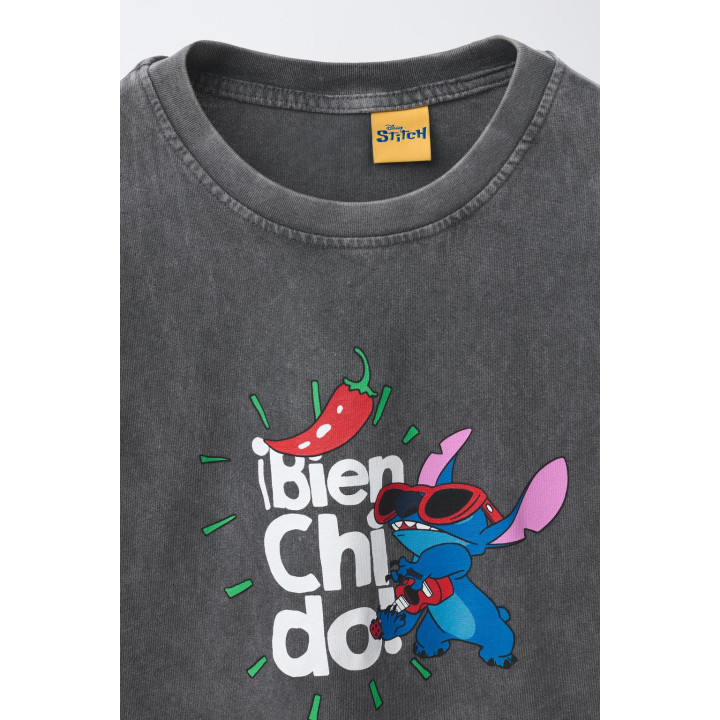 ФУТБОЛКА LILO & STITCH © DISNEY С ЭФФЕКТОМ ПОТЕРТОСТИ