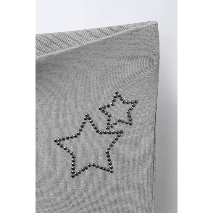 ЛЕГИНСЫ FLARE С ЭФФЕКТОМ ПОСТИРАННОСТИ И ЗВЕЗДАМИ