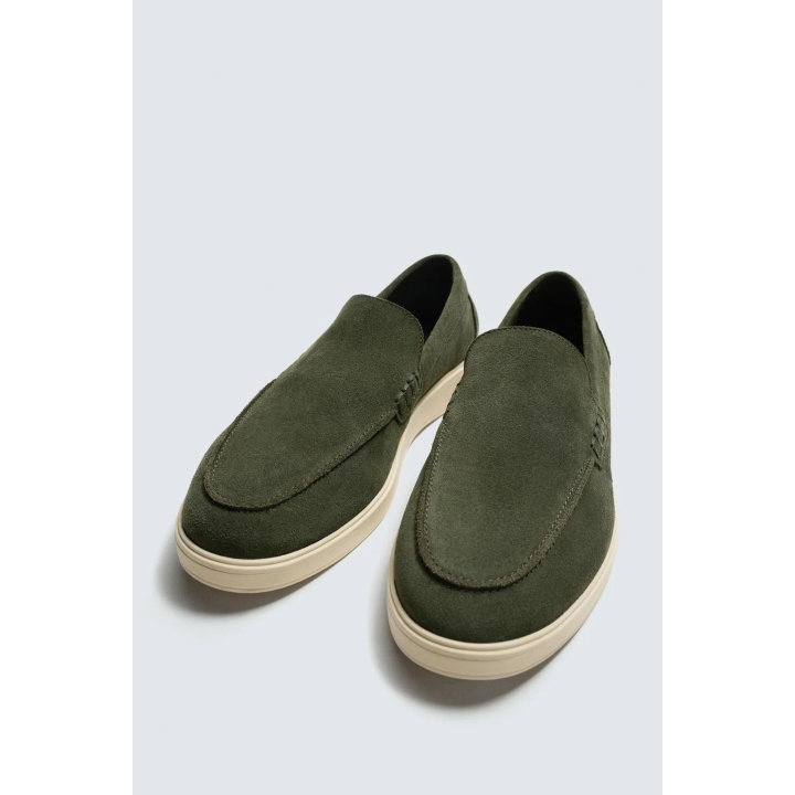 Кожаные мокасины в стиле кэжуал