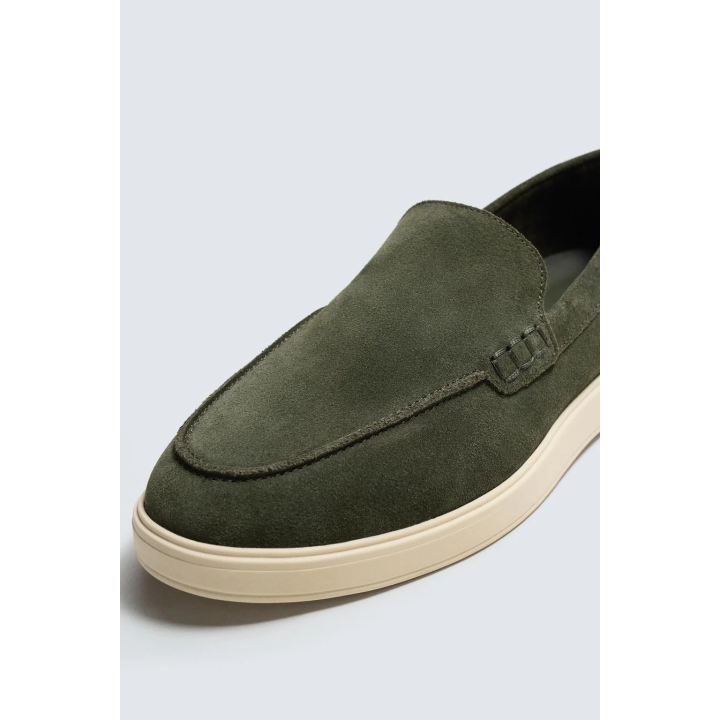 Кожаные мокасины в стиле кэжуал