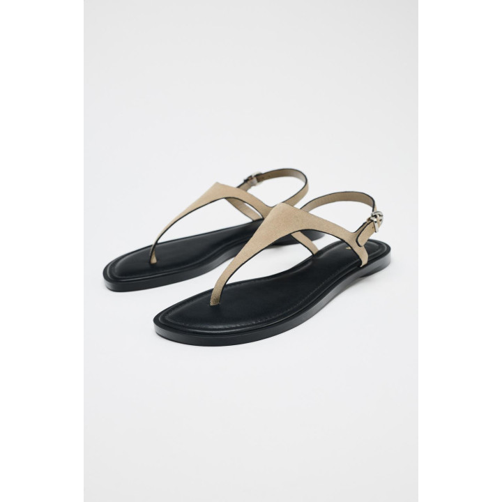 КОЖАНЫЕ САНДАЛИИ С РЕМЕШКОМ И ПРЯЖКОЙ