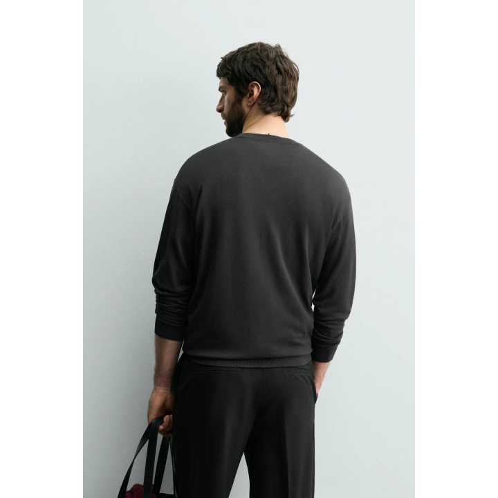 СВИТЕР ИЗ ВИСКОЗЫ С РЕЛЬЕФНЫМ УЗОРОМ