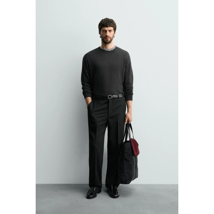 СВИТЕР ИЗ ВИСКОЗЫ С РЕЛЬЕФНЫМ УЗОРОМ