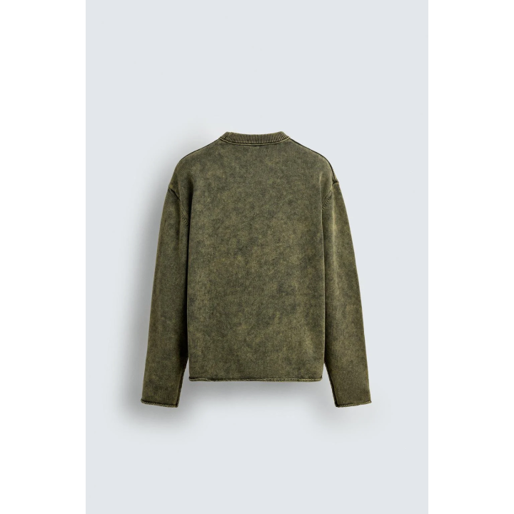 ХЛОПКОВЫЙ ДЖЕМПЕР С ЭФФЕКТОМ СТИРКИ