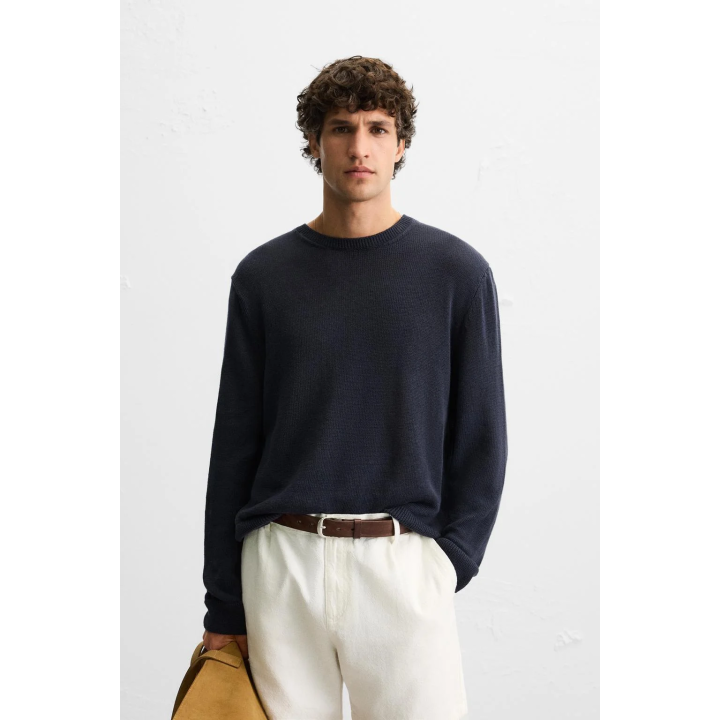 СВИТЕР ИЗ ЛЬНА И ХЛОПКА