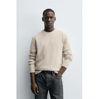 СВИТЕР КЛАССИЧЕСКОГО КРОЯ ИЗ СМЕСОВОЙ ШЕРСТИ