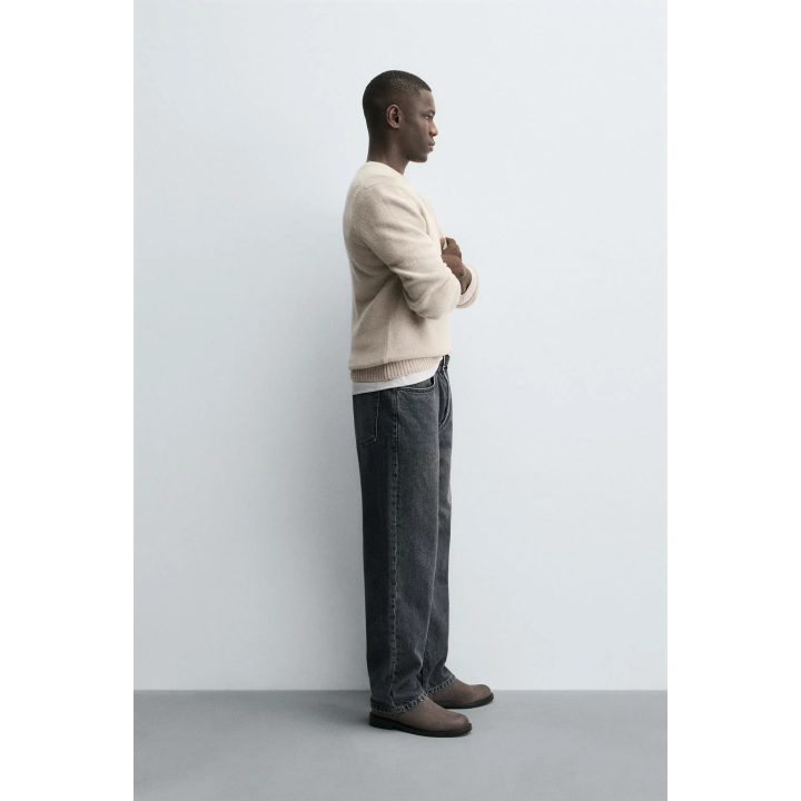 СВИТЕР КЛАССИЧЕСКОГО КРОЯ ИЗ СМЕСОВОЙ ШЕРСТИ