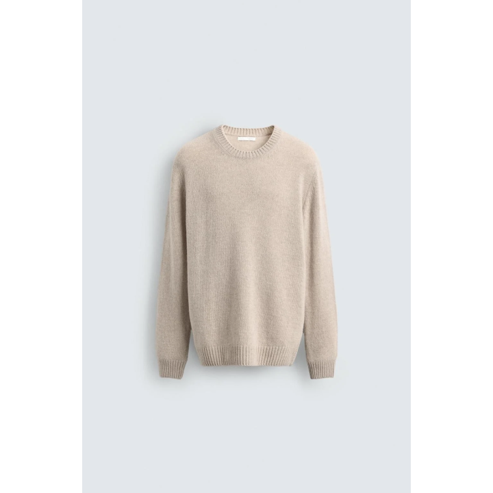 СВИТЕР КЛАССИЧЕСКОГО КРОЯ ИЗ СМЕСОВОЙ ШЕРСТИ