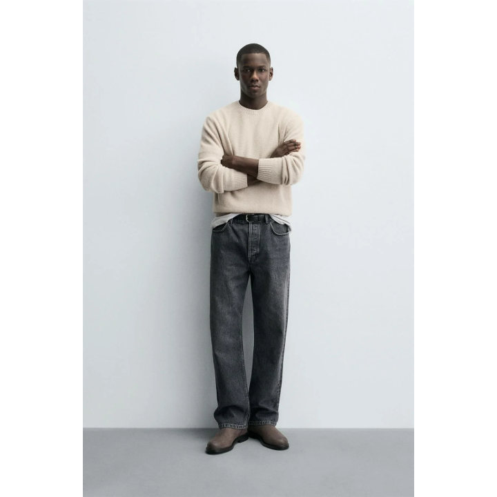 СВИТЕР КЛАССИЧЕСКОГО КРОЯ ИЗ СМЕСОВОЙ ШЕРСТИ