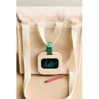 CHILDREN'S SLATE BOARD AND BACKPACK TOY