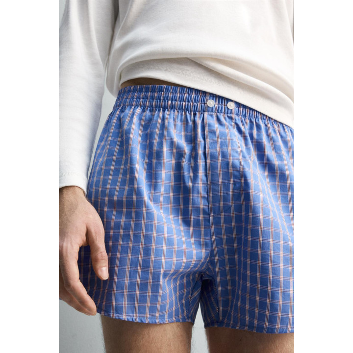 НАБОР ИЗ ДВУХ КОМБИНИРОВАННЫХ ТРУСОВ-БОКСЕРОВ ИЗ ПОПЛИНА