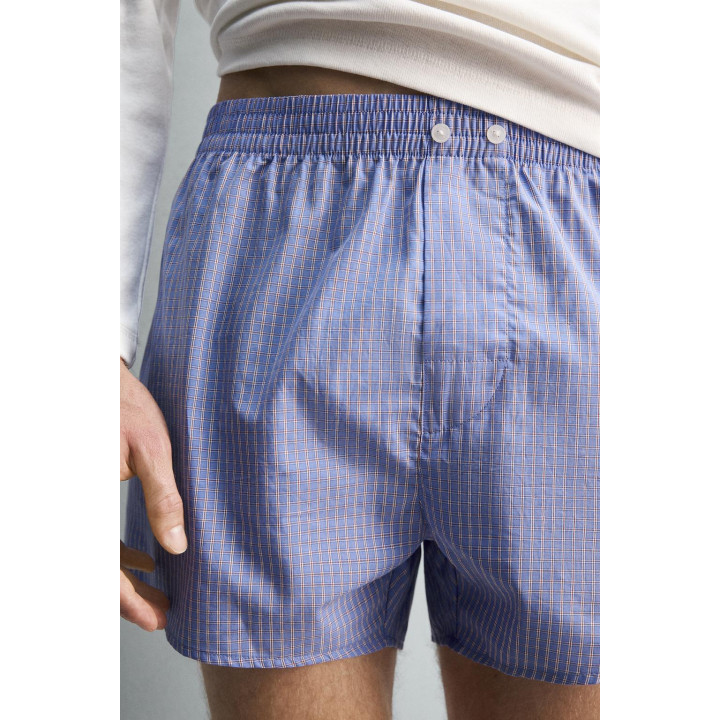 НАБОР ИЗ ДВУХ КОМБИНИРОВАННЫХ ТРУСОВ-БОКСЕРОВ ИЗ ПОПЛИНА