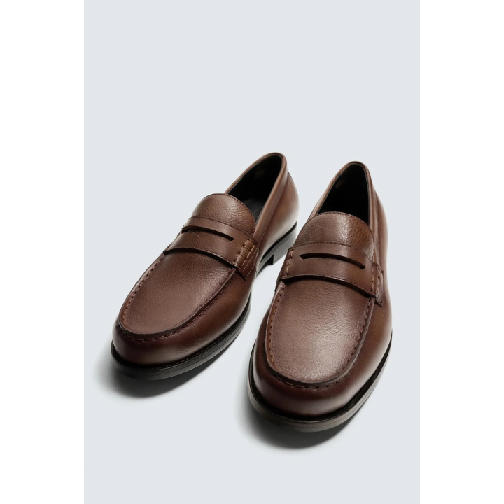 КОЖАНЫЕ ЛОФЕРЫ С ПЛАНКОЙ