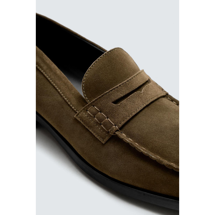 КОЖАНЫЕ ЛОФЕРЫ С ПЛАНКОЙ