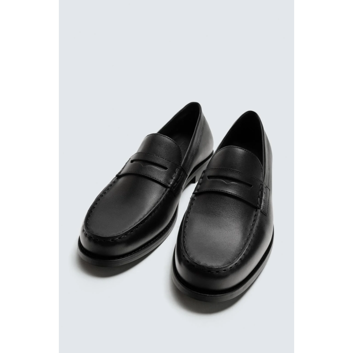 КОЖАНЫЕ ЛОФЕРЫ С ПЛАНКОЙ