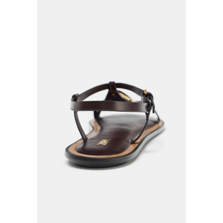 САНДАЛИИ С МЕТАЛЛИЧЕСКОЙ АППЛИКАЦИЕЙ