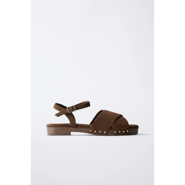 КОЖАНЫЕ САБО НА ТОНКОЙ ПОДОШВЕ