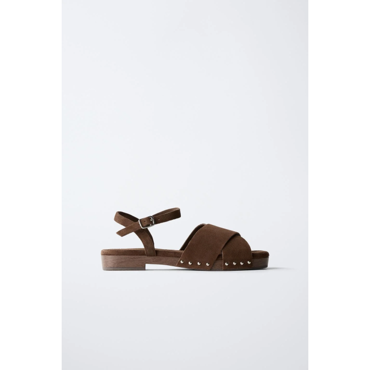 КОЖАНЫЕ САБО НА ТОНКОЙ ПОДОШВЕ