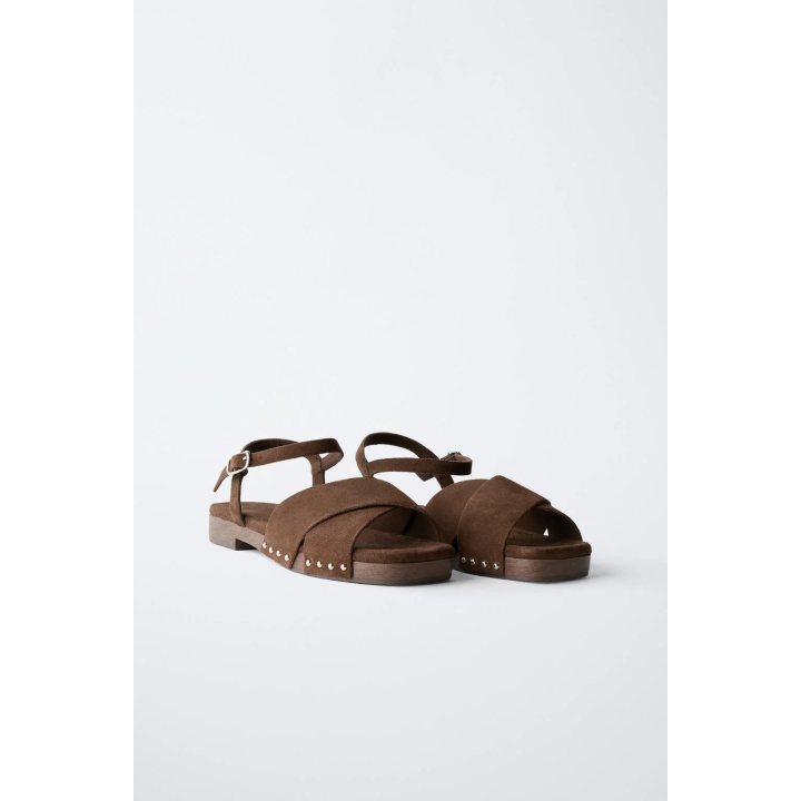 КОЖАНЫЕ САБО НА ТОНКОЙ ПОДОШВЕ