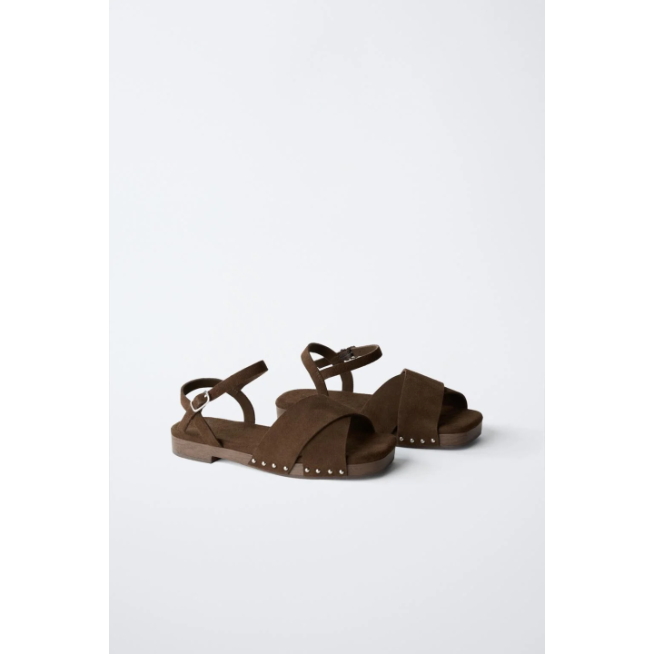 КОЖАНЫЕ САБО НА ТОНКОЙ ПОДОШВЕ