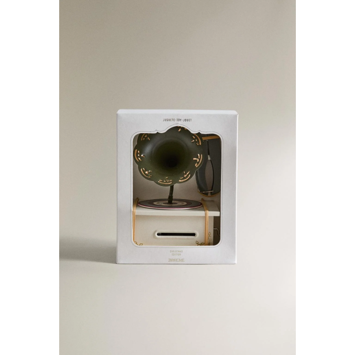 Детская рождественская игрушка-граммофон
