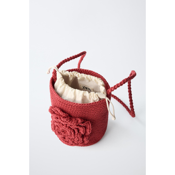 СУМКА ИЗ КРУЖЕВА КРОШЕ С ЦВЕТКОМ