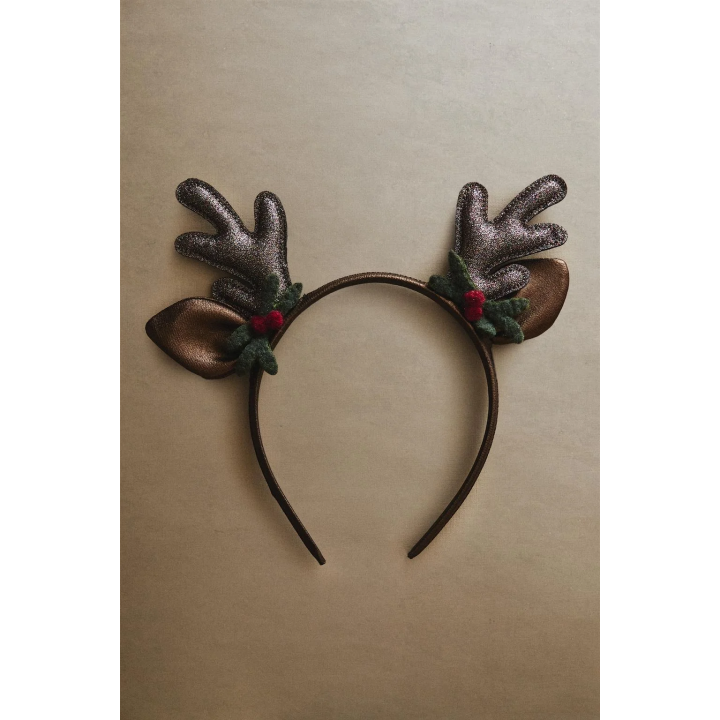 Детская рождественская ободок с оленем