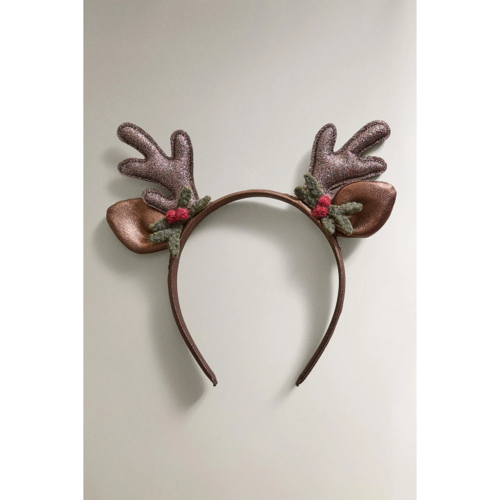 Детская рождественская ободок с оленем