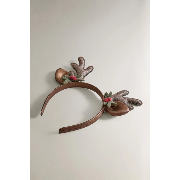 Детская рождественская ободок с оленем