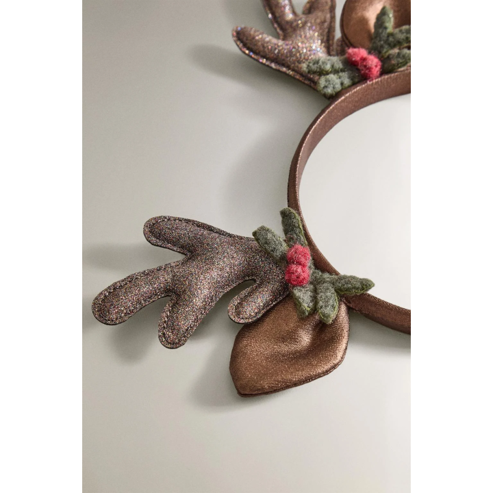 Детская рождественская ободок с оленем