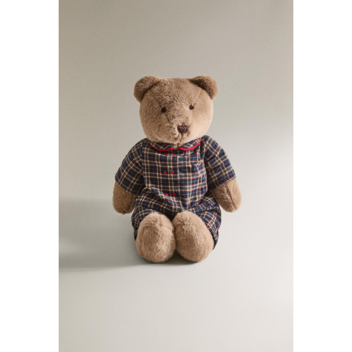 Детская мягкая игрушка мишка на рождество (38 см)