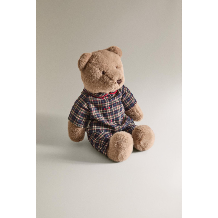 Детская мягкая игрушка мишка на рождество (38 см)