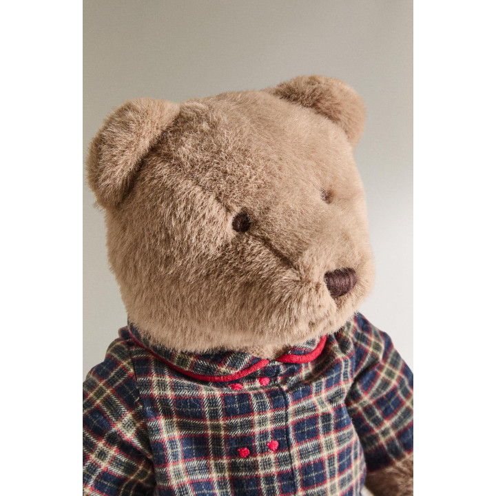 Детская мягкая игрушка мишка на рождество (38 см)