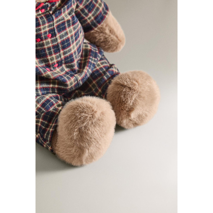 Детская мягкая игрушка мишка на рождество (38 см)